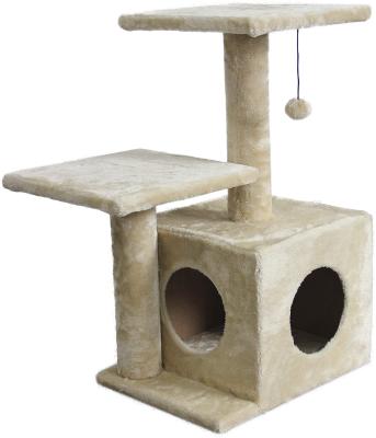 China Factory Direct Sales Cat Tree Classical Cat Climbing Tree House Design Breathable Pet Cat Furniture for sale