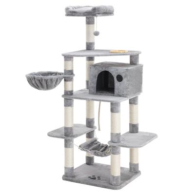 China New Design Good Quality Breathable Durable Cat Tree House Cat Tree Scratcher Post For Large Cats for sale