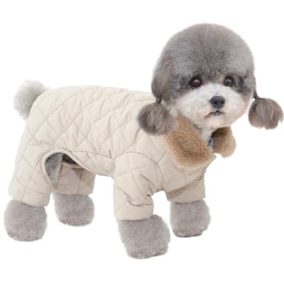 China Wholesale Pet Clothes Manufacturer Puppy Viable Products Winter Warm Cute Dog Coat Cotton Clothes for sale