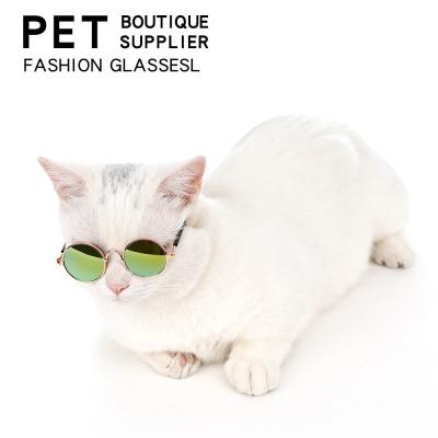 China Folding Fashion Cat Glasses Pet Accessories Pet Sunglasses Viable Glasses Dog Supplies for sale