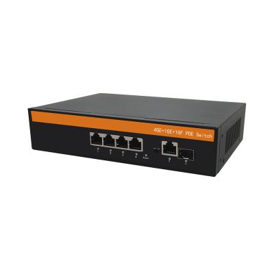 China FTTH FTTB FTTX network 6 port ethernet cctv poe switch security camera system rj45 poe switch for sale