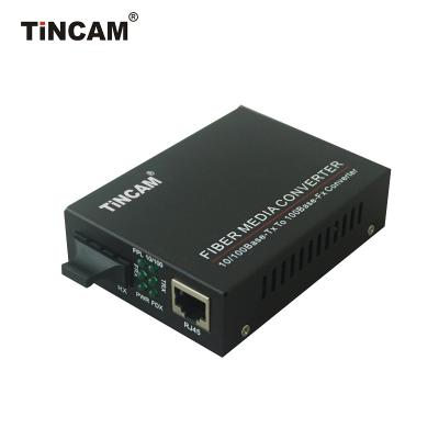 China FTTH Netlink 10/100Mbps Fiber Optic Left Port +1RJ45 SC Singlemode Fiber Optic Fiber Converter for sale