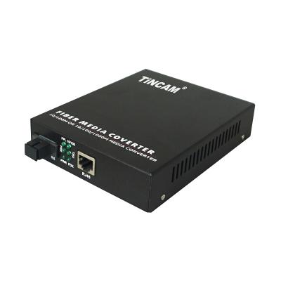 China FTTH Certificate CE FCC Fiber Optic To RF Media Converter 10 100m Media Co Fiber Optic Media Converter for sale