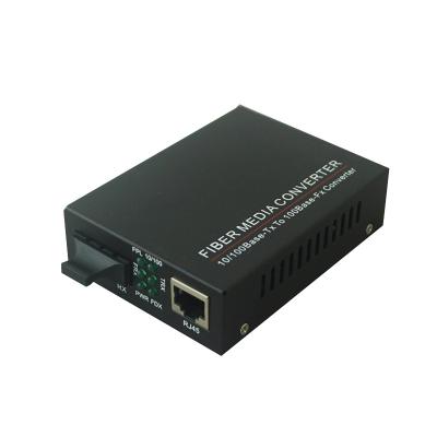 China 100M fiber optic to rj45 1310nm optical transmitter media converter TBC-MC3302E for sale