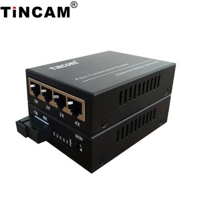 China Schools Tincam 10/100M single mode 1310/1550nm single mode fiber bidi 20km pitch NETlink switch for sale