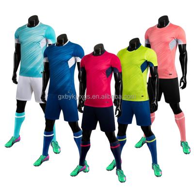 China Latest Designs Adults Youth Football Jersey Team Wear football kits full set soccer kit Custom Soccer Uniforms for sale