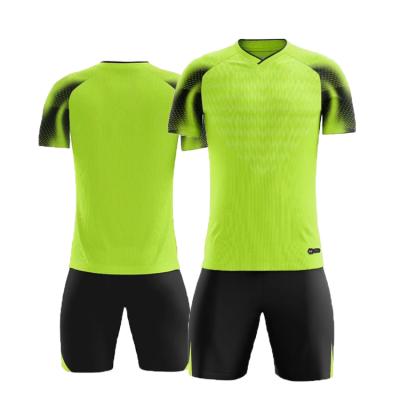 China 100% Polyester Quick Dry Breathable High Quality Men Football Jersey Set Soccer Jersey Uniform for sale