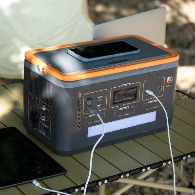 China 160000mAH 510Wh Lifepo4 500W Wireless Charging Portable Solar Generator for Outdoor Emergency Camping Home for sale