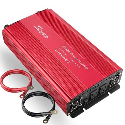 China RV Caravan Motorhome Campervan Marine Inverter Charger 12v 2000w 110v 120v 350*200*112mm (L*W*H) for sale