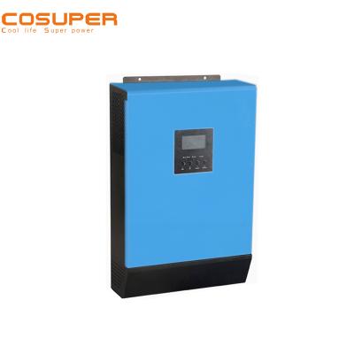 China hybrid solar dc12v to ac220v power inverter with 1kva battery charger 128*272*355mm for sale