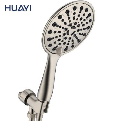 China Without Switch Huayi ABS Water Saving SPA Showers Kit Power High Pressure Handheld Showerhead Hand Head Shower Head for sale