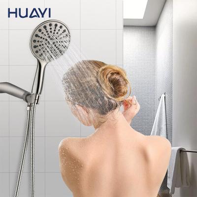 China Without referral Huayi Bathroom Water Saving Rain Shower Head Modern SPA High Pressure Hand Shower Set for sale