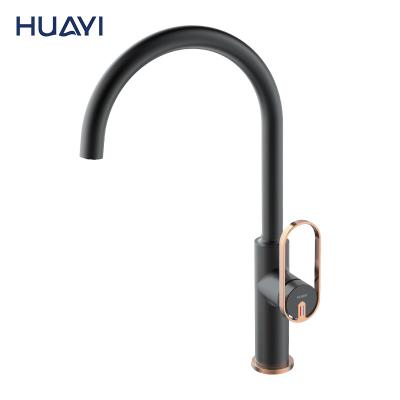 China Huayi UPC CUPC Torneiras De Cozinha Kitchen Metered Faucets Taps Matte Black Kitchen Faucet Sink Mixer for sale