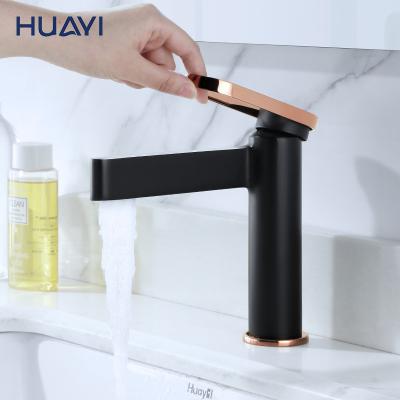 China Faucets Huayi Torneiras Para Banheiro Bathroom Faucet Accessories Basin Metered Brass Mixer Tap for sale