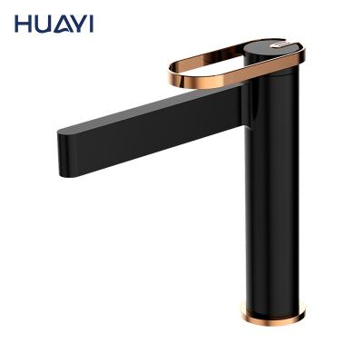 China Huayi CUPC High Water Taps Luxury Single Brass Bathroom Faucets High Handle Basin Faucet Mixer Tap Mixer for sale