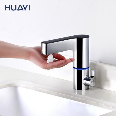 China Sense Faucets Huayi Chrome Basin Mixer Tap Smart Bathroom Faucet Sensor Basin Faucet for sale