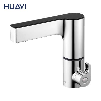 China Sense Faucets Huayi Smart Bathroom Thermostatic Faucet Water Faucet Sensor Automatic Basin Mixer for sale