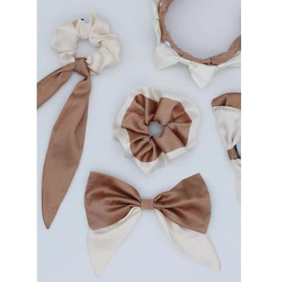 China Grandwell 2021 European and American style new fashion hair accessories scrunchies hairpin and elastic headbands for young ladies for sale