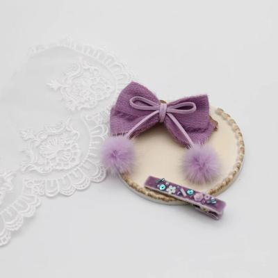 China Fashion Grandwell 2021 Designer Bow Hair Clips Fancy Kids Accessories Hair Clips And Hairpins For Kids for sale