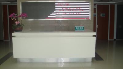 China White Cubicle Office Furniture Reception Desk Counter , Office Reception Table for sale