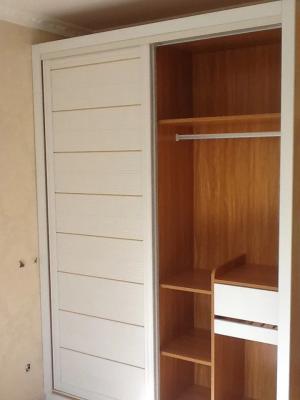 China White Modern Custom Bedroom Wardrobes Units Plywood With Hinged Door for sale