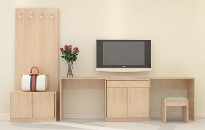 China Fashion Hotel TV Stand Particle Board Boutique Hotel Furniture Comfortable for sale