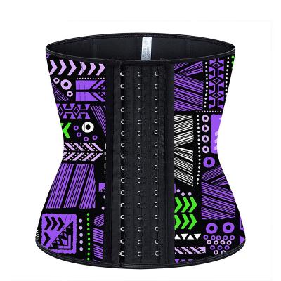 China Model 9 Breathable Printed Corset Steel Belt Wears Wild Latex Shaping Clothes Waist Shaper Diet for sale