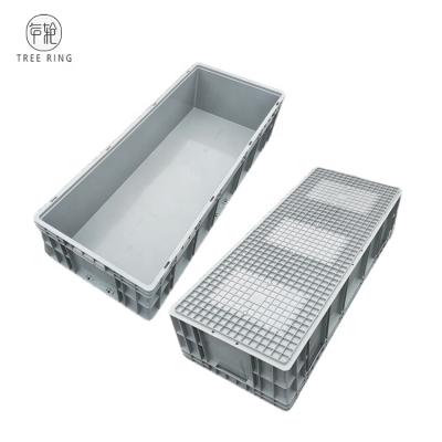 China Solid Plastic Box 1200*500*280mm EU Standard Euro Stacking Mobile Containers Storage Box For Semi-automated for sale