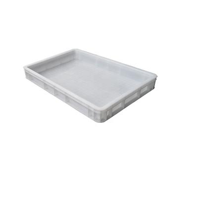 China Recyclable White Color Food Grade High 76 Mm Plastic Stacking Growing Tub And Tray For Greenhouse Indoor Vegetable for sale