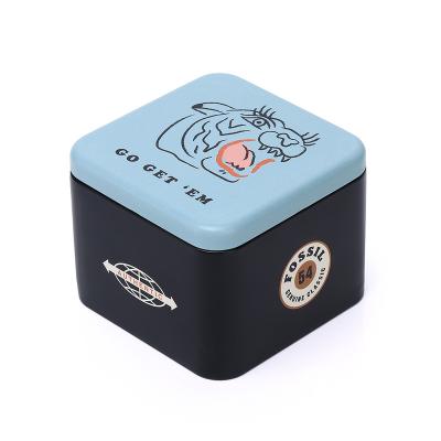 China Luxury Metal Tin Tin Watch Box Tiger Design Watch Boxes Customizable Creative and Goods for Wholesale and Retail for sale