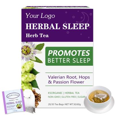 China OEM Herbal Tea Valerian Root Tea Hops Natural Passion Flower Blend Tea Sleep Tea for sale