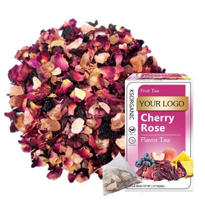 China Newcomers Good Rose Cherry Flavor Tea Ice Tea Tea Bags for sale