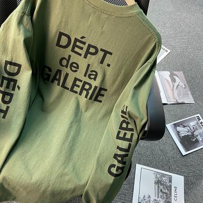 China Breathable Green Gallery Department 21FW French Army Logo Commemorates Men And Women's Same High Street Loose Long Sleeves for sale