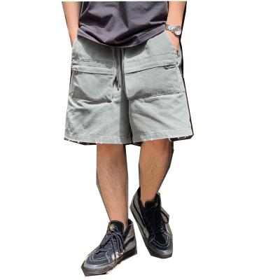 China Summer Breathable Loose Cargo Shorts For Mens Sports Pants Multi-pocket Loose Shorts for sale