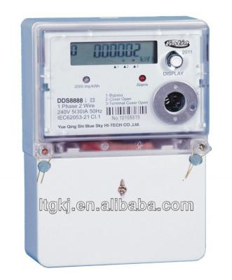 China DDS8888 1 Phase 2 Phase Wire Long Coverage RS485/Infrared Energy Meter Electronic Digital Terminal DDS8888/Electricity/Watt-Hour for sale