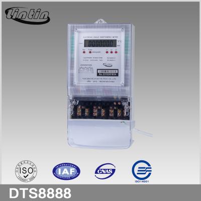 China DTS8888 DTS8888 Three Phase Four Wire Electronic Transparent Terminal Long Cover Energy /electricity Meter DTS8888 for sale