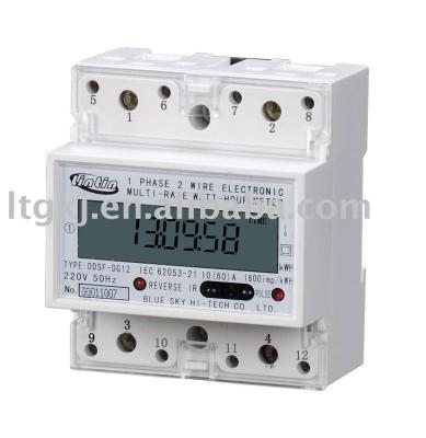 China RAIL DDS8888 Single Phase Energy Meter 8 Digits Multi DIN Rate Electric Digital Meter / KWH for sale