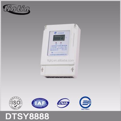 China DTS8888 3P4W KWH Meter Electricity Meter / Energy Meter Electronic Prepaid IC CARD DTS888 for sale