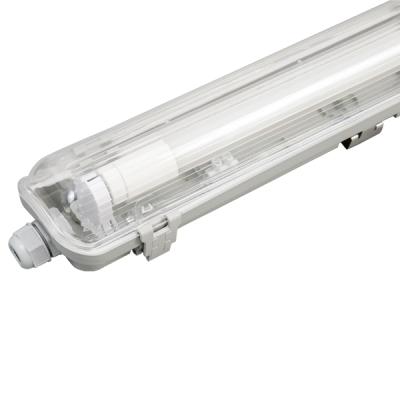 China Residential 4Ft 36W Ip65 Tri-Proof Strip Waterproof Batten Light T8 Led Fluorescent Light Fixture for sale