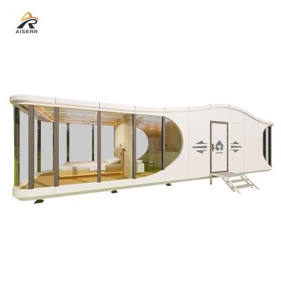 China Modern Prefab House space capsule hotel cabin modular prefab modular house container home tiny Capsule House camping pod for sale