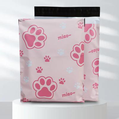 China Charmante Pink Paw Druck Express Tasche Schutzwaren zu verkaufen