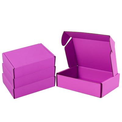 China Sakura Pink Kraft Paper Corrugated Storage Box For Travel / Storage for sale