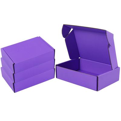 China Three Layered Purple Airplane Boxes For Organized Rectangular Storage for sale