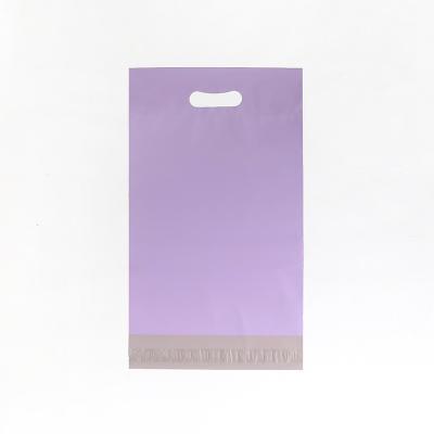 China Purple PE Hand Eco Friendly Mailer Bags For Clothing Packaging for sale