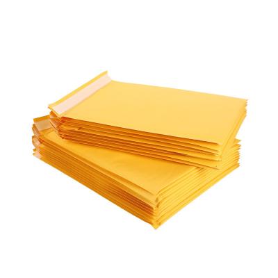 China Shock Proof And Impact Proof Yellow Kraft Bubble Bags For Mailing Packing for sale