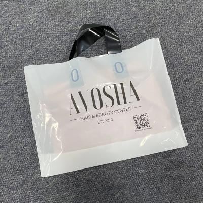 China Logotipo personalizado Impresso Sacos de plástico de grande capacidade com alças para compras à venda