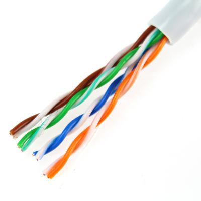 China A.W.G. uutp cat5 cat5e cabo de rede indoor cable 2pair 4pair Telecom Factory OEM ODM 305 Meter 24 CCA for sale