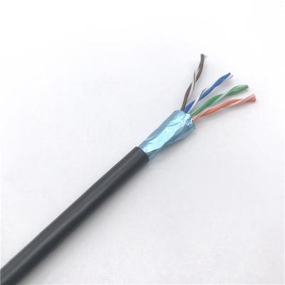 China Copper solid bare ftp / CCA shielded Cat5e cable kabel Lan Cable Ftp Cat 5e Networking for sale