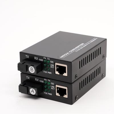 China FTTX 10/100M Ethernet Media Converter Single Fiber 20KM SC for sale