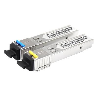 China SM MM 850nm 1310nm 1550nm SFP Simplex Duplex Fiber Optic FTTH 1.25G 10G SFP Module Transceiver for sale